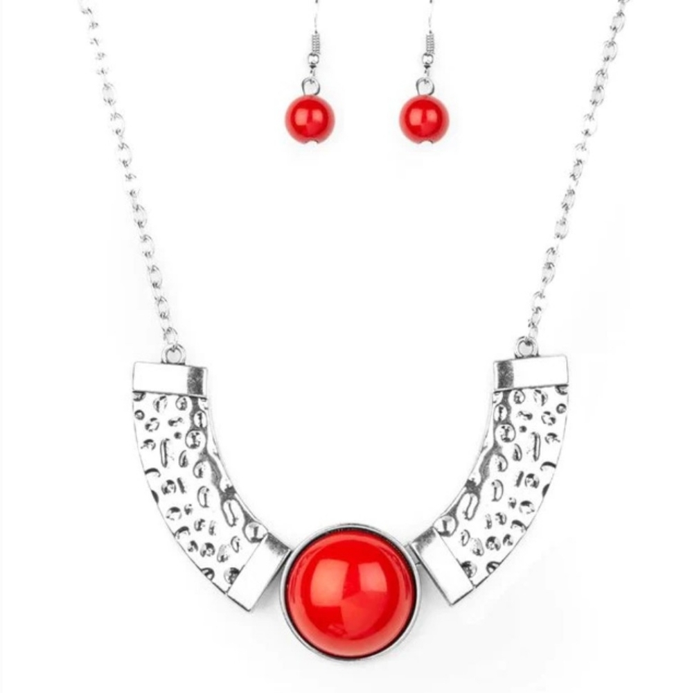 Paparazzi Fashion Jewelry Egyptian Spell Red Necklace